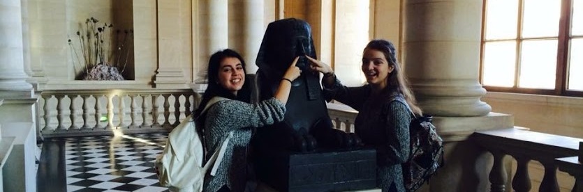 Mit Mari, einer Austauschschülerin aus Bulgarien, im Louvre