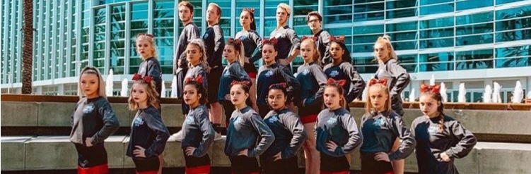 Bei den National Cheerleading Competitions in Kalifornien. Wir wurden 5. Platz!