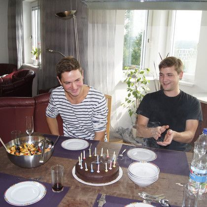 17. Geburtstag von Oskar, daneben unserer Sohn Wendelin und seine Braut Kerstin