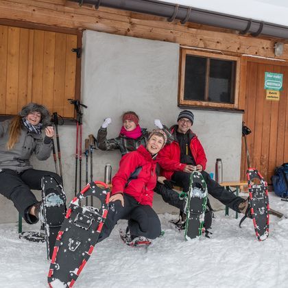 Schneeschuhwanderung auf die Aifner Alm / Tirol