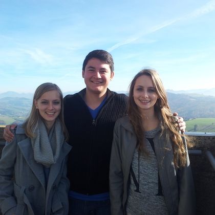 Jorge mit Marlene und Linda auf der Elisabethwarte