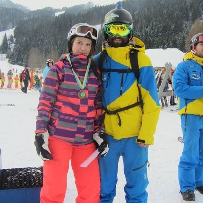 Siegerehrung Snowboardkurs - 3.Platz für Hegle!